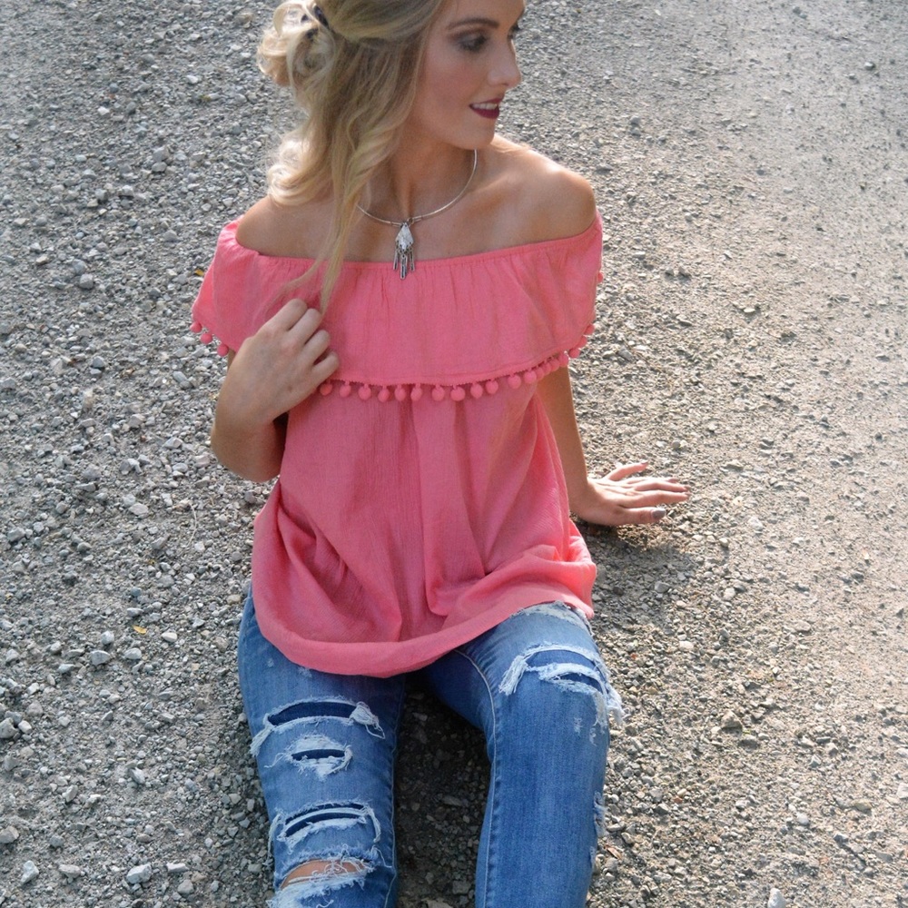 Pink blouse